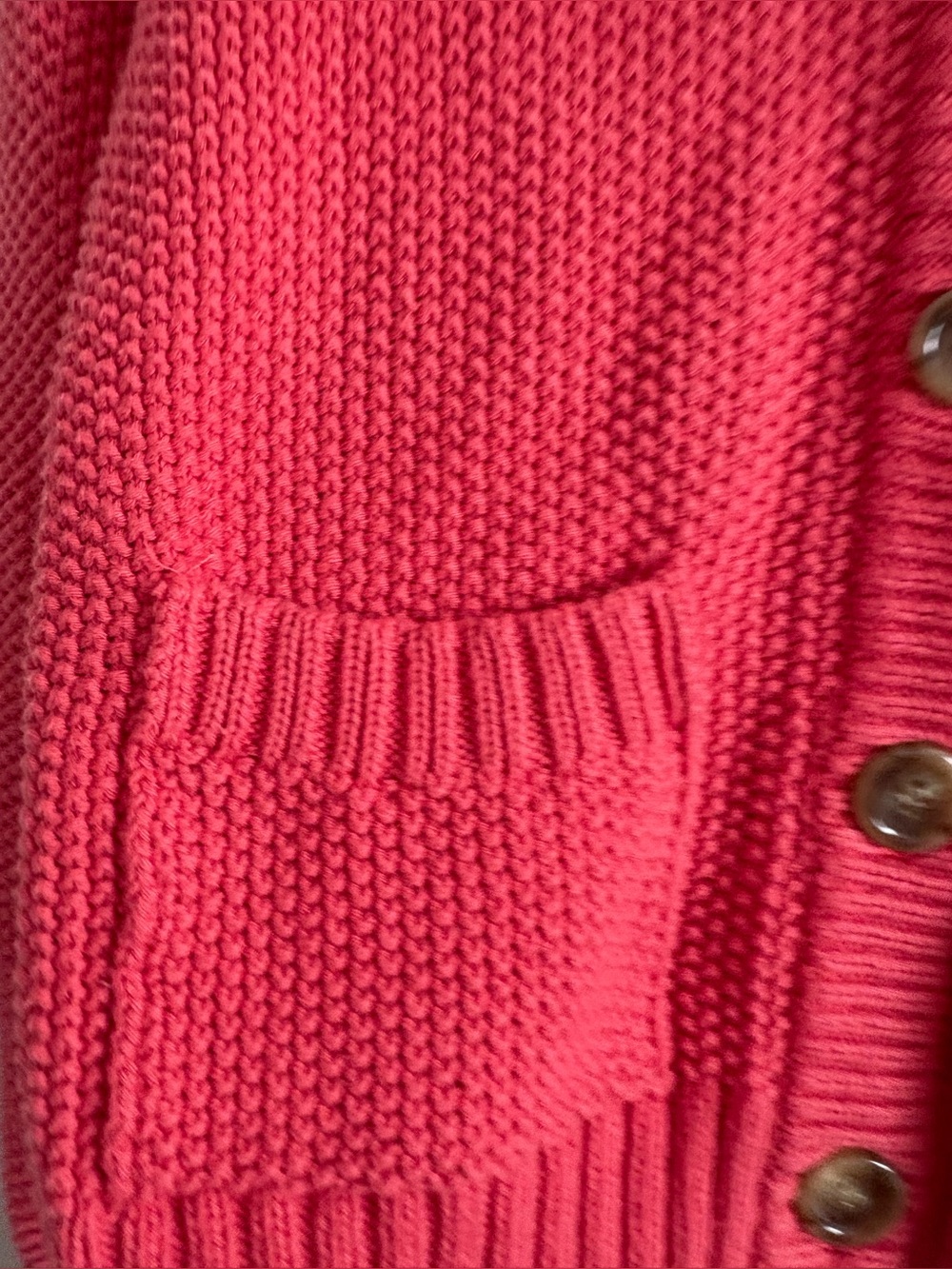 Magaschoni Women's Cotton Sweater Jacket Size Small In Red - Picture 6 of 16